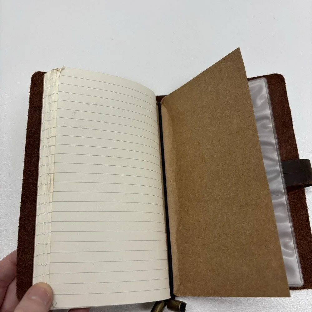 ROBRASIM Leather Journal Notebooks w/ Refill Paper - Black and Brown